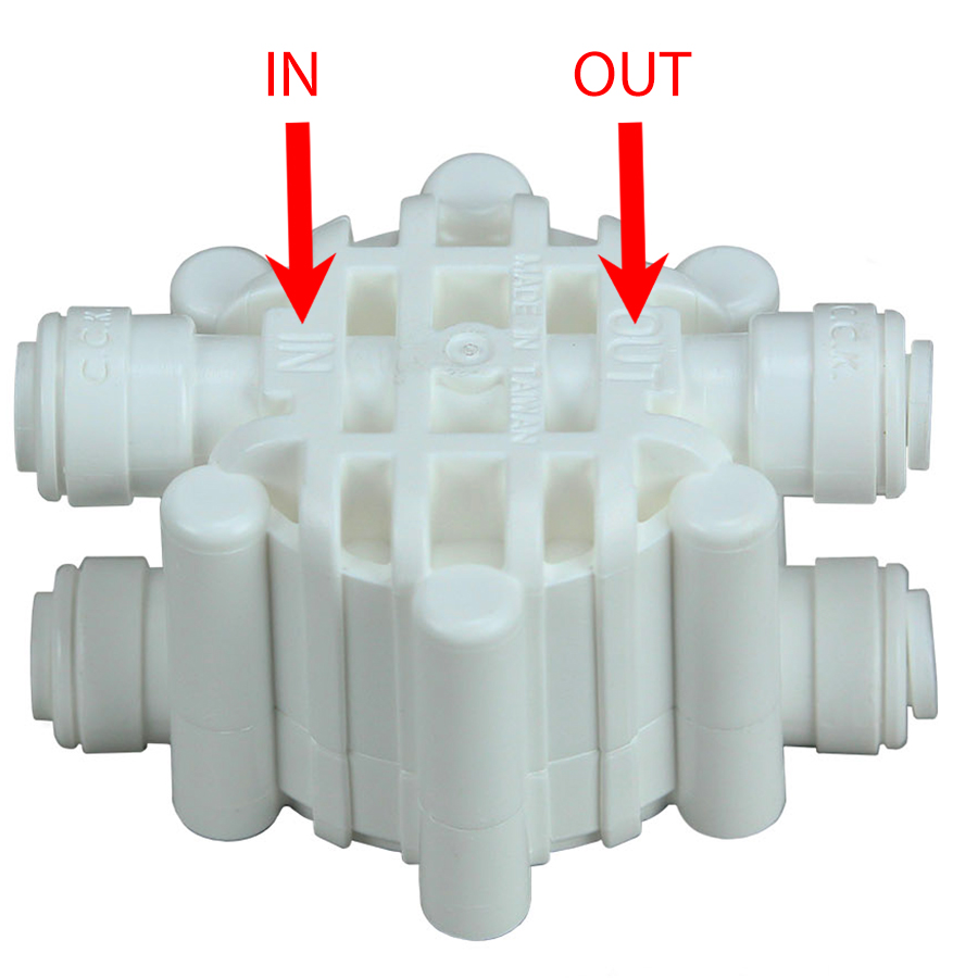 4-Way Automatic Shut Off Valve چهار راهی دستگاه تصفیه آب