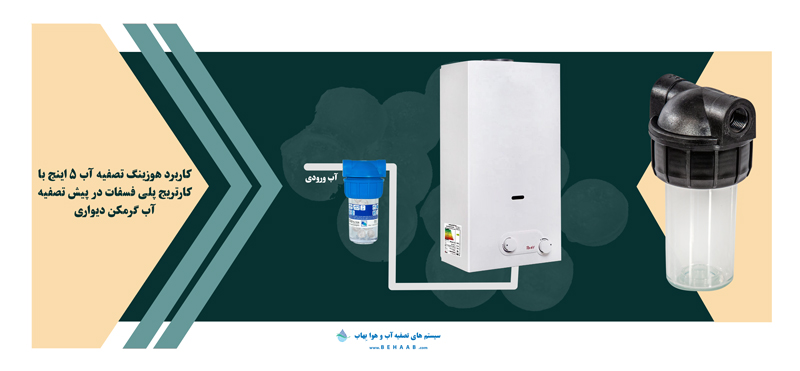 water filter housing هوزینگ 5 اینچ پکیج پلی فسفات