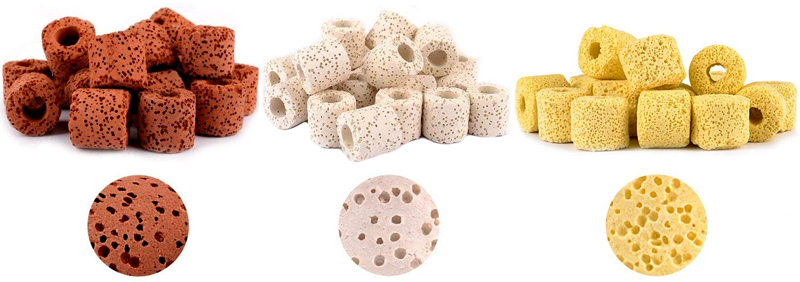‎Aquarium Bio Ceramic Filter Rings  مدیای بیولوژیک آکواریوم | سرامیک آکواریوم