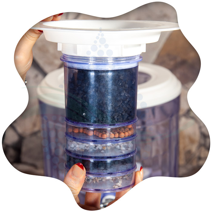 Countertop Water Filtration installation tutorial فیلتر طبقاتی کلمن رومیزی