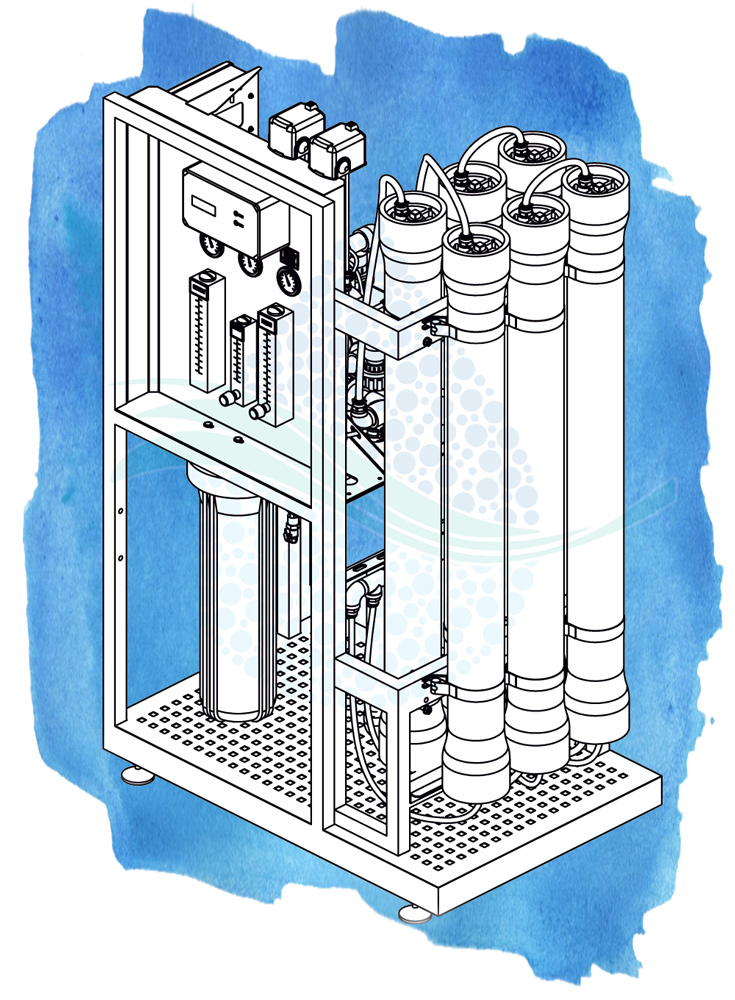 High Brackish Water Reverse Osmosis Systems BEH-HBWRO-S