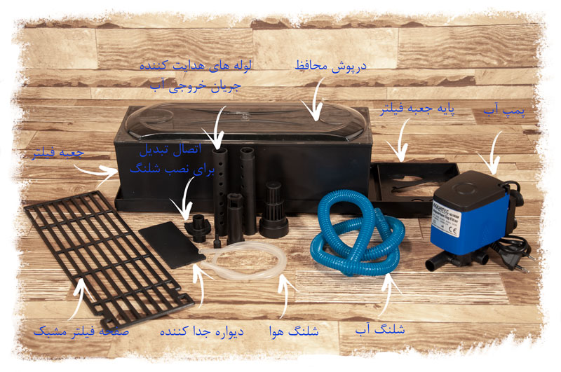 How To Setup Top Filter In Aquarium آموزش تصویری نصب تاپ فیلتر آکواریوم