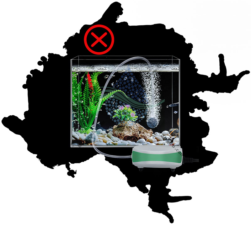 رفع صدای پمپ هوا آکواریوم