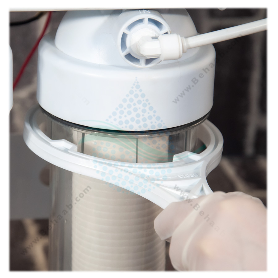 How to change RO Water Filter Housing آموزش  تعویض هوزینگ شفاف تصفیه آب خانگی