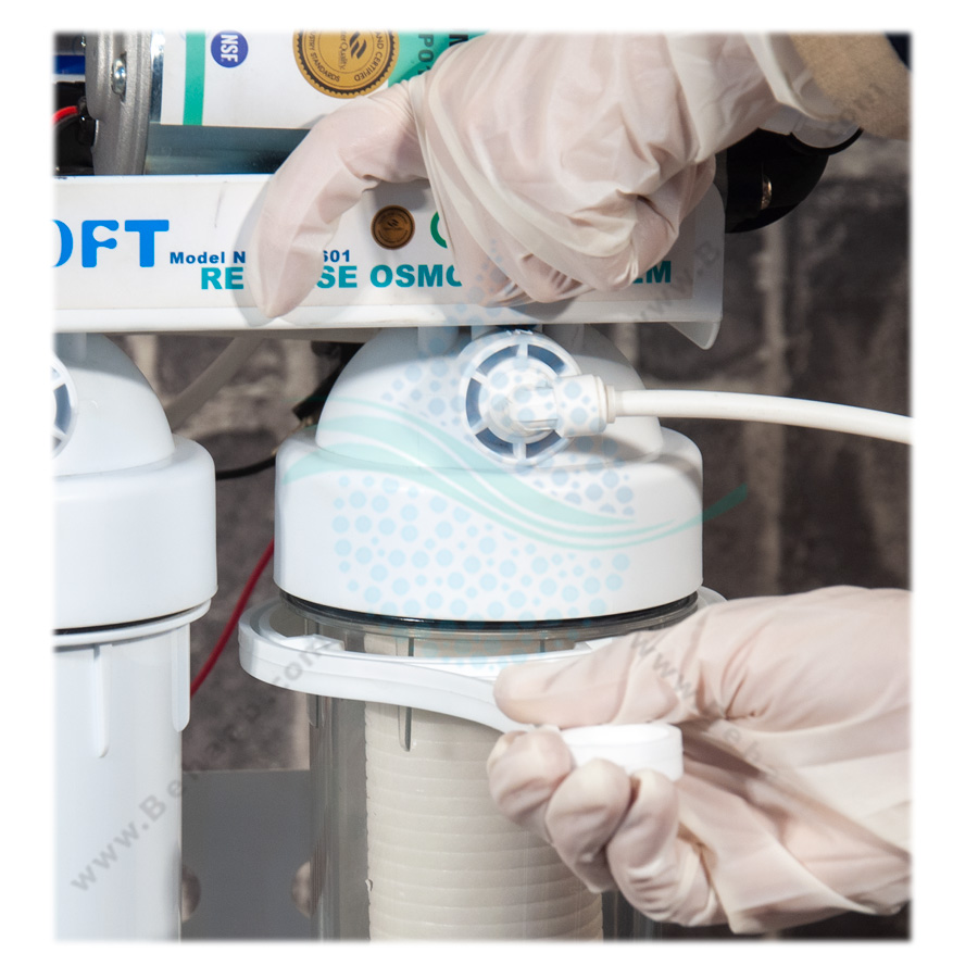 How To Replace RO Water Filter Housing نحوه تعویض هوزینگ تصفیه آب خانگی