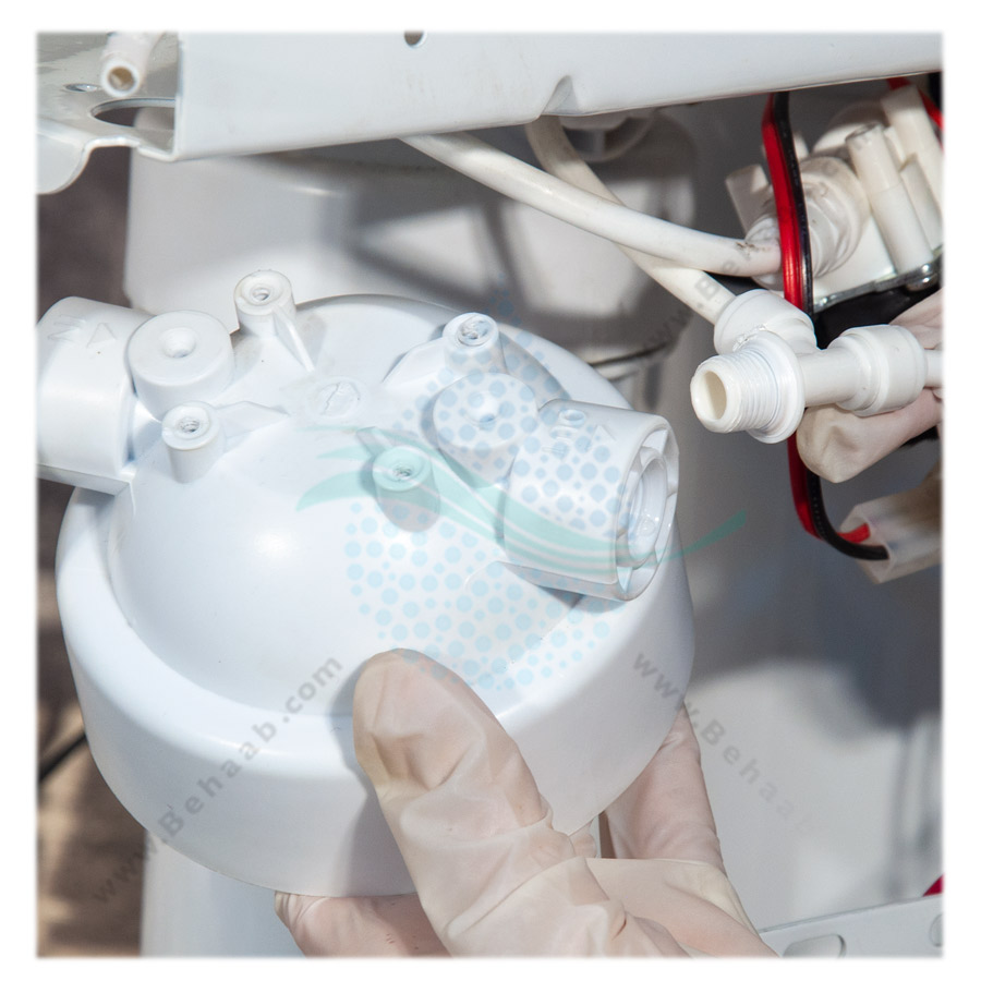 How to Change Water Purifier Filter Housing تعویض هوزینگ دستگاه آب شیرین کن خانگی