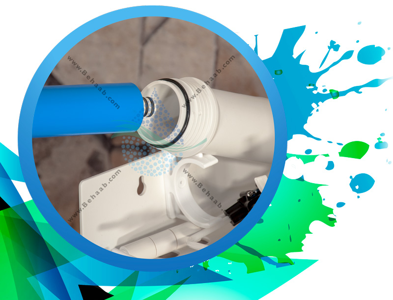 Installation and Service Guide Reverse Osmosis System with Quick-Connect Fittings  راهنمای  آسان نصب دستگاه آب شیرین کن خانگی با اتصالات سریع  