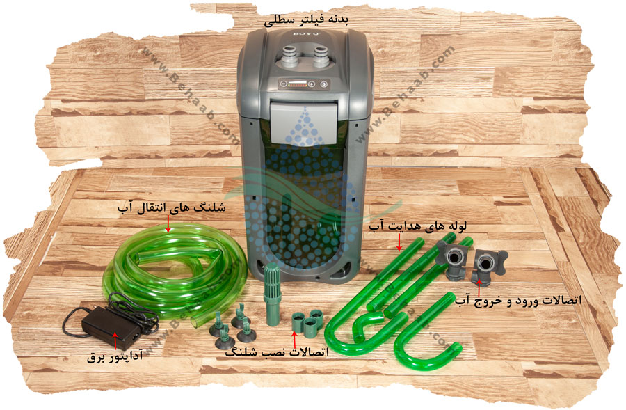 آموزش نصب فیلتر سطلی آکواریوم بویو