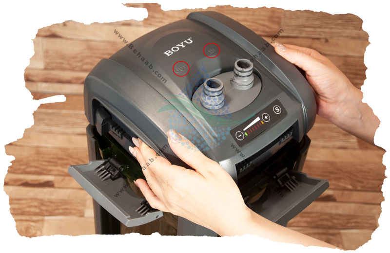 آموزش نصب فیلتر سطلی آکواریوم Installing Canister Filter BOYU DGN-520A