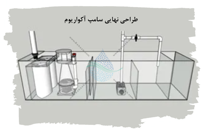  طراحی نهایی سامپ آکواریوم Sump Return Fuge ATO