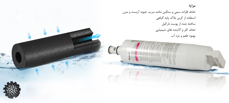 فیلتر یخچال ساید بای ساید ویرپول مدل تک لول