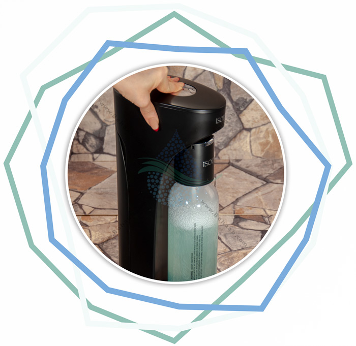 iSODA Sparkling Water and Soda Maker Carbonating Beverage Machine آموزش گازدار کردن نوشیدنی با دستگاه نوشابه ساز 
