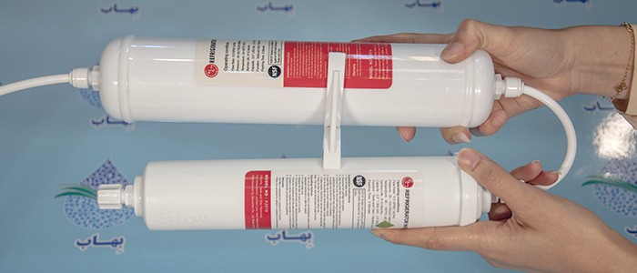 آموزش تعویض فیلتر بیرونی یخچال ال جی – دو فیلتر تصفیه آب