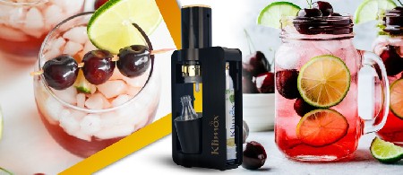تهیه لیموناد گیلاس با دستگاه سوداساز کلایمکس Klimox