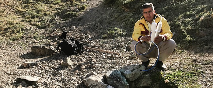 دستگاه تصفیه آب برای کوهنوردی