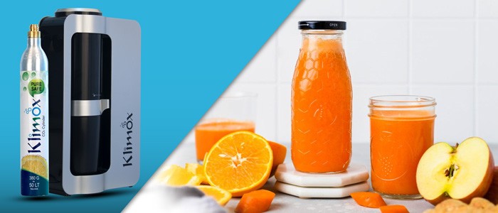 طرز تهیه کوکتل سیب و پرتقال با دستگاه نوشابه ساز خانگی