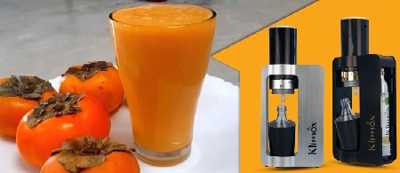 اسموتی خرمالو با دستگاه نوشابه ساز و سودا ساز