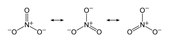 Nitrate ion resonance 2D