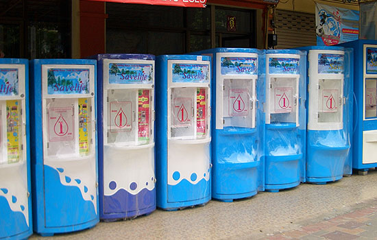 Drinking water vending machines in Thailand