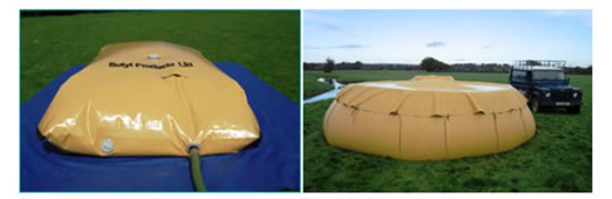 Rubberised water tank