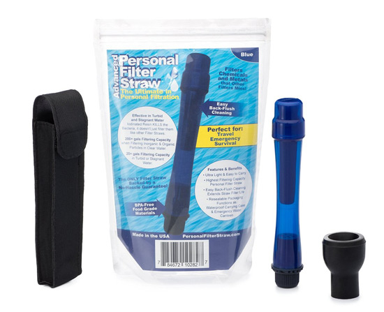 personal water filter straw emergency camping canteen