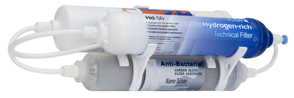2Stage Outside  Refrigerator Water Filter PP and Antibacterial Carbon and Alkaline فیلتر پشت یخچال و ساید بای ساید با فیلتر الیافی ، فیلتر آنتی باکتریال کربن فعال و فیلتر قلیایی