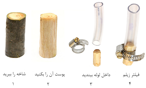Tree Branch Water Filter فیلتر تصفیه آب با شاخه درخت