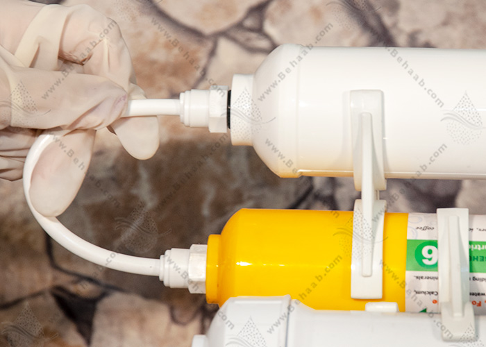 Add alkaline filter to reverse osmosis water purifierآموزش نصب فیلتر مرحله 7 تصفیه آب