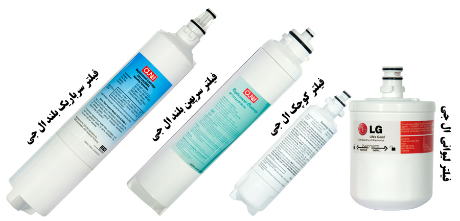 All LG Refrigerator Water Filter انواع مختلف فیلتر یخچال الجی