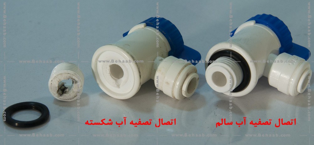 Ball Valve for RO Water Tank Ball Quick Connect Fitting 1/4-Inch - 1/4-Inch Reverse Osmosis Water Valve Filter System  شیر مخزن تصفیه آب
