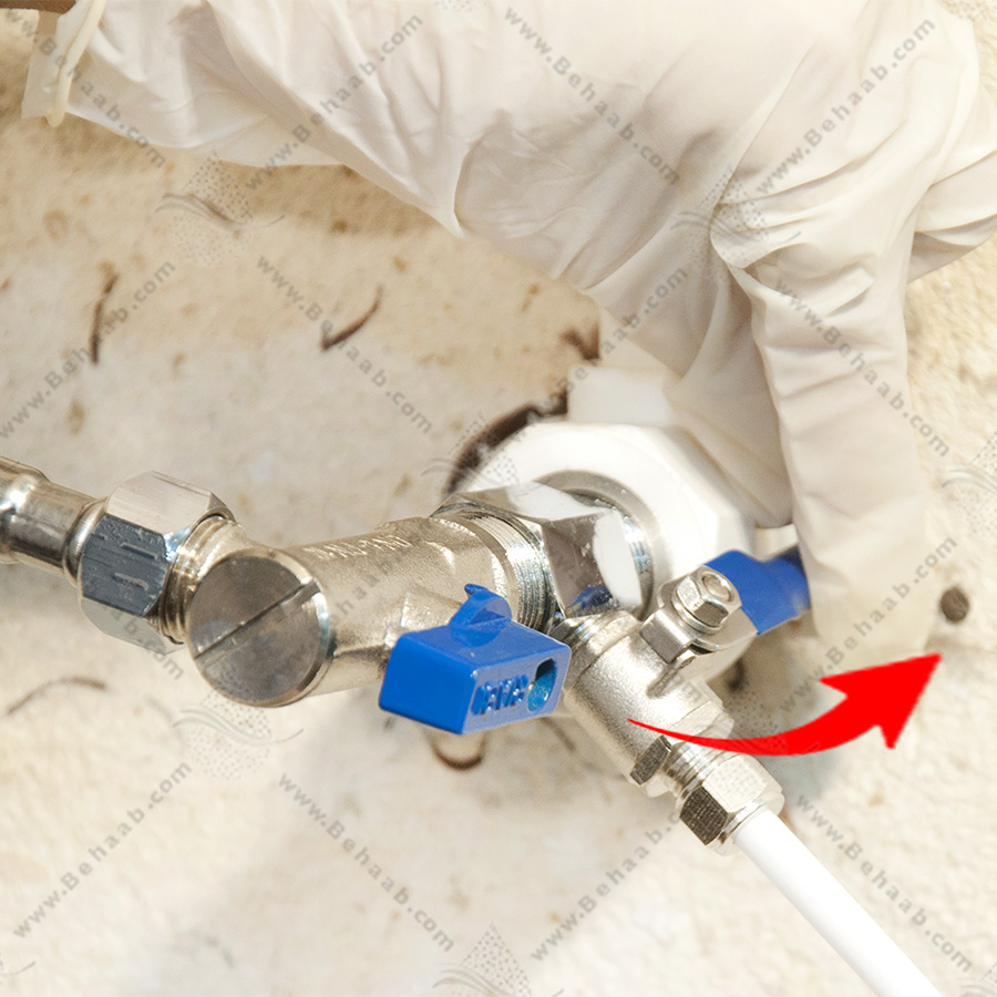 Inlet valve for water purifier شیر آب ورودی دستگاه تصفیه آب