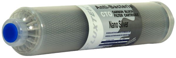 CTO Antibacterial 10 inch Nanometer Silver Carbon Block Filter Cartridge فیلتر نانو آنتی باکتریال