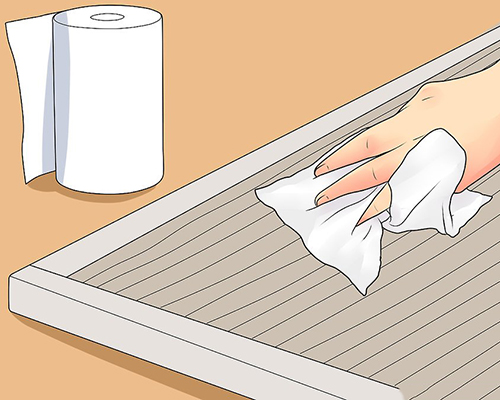 Cleaning a Home Air Filter پاکسازی فیلتر تصفیه هوا
