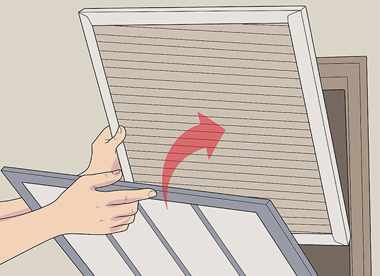 Cleaning a Home Air Filter پاکسازی فیلتر تصفیه هوا