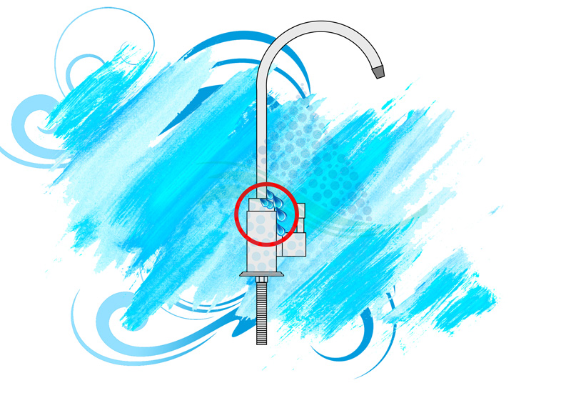 Reverse Osmosis Water Filter Sink Faucet نشتی شیر برداشت تصفیه آب اسمز معکوس