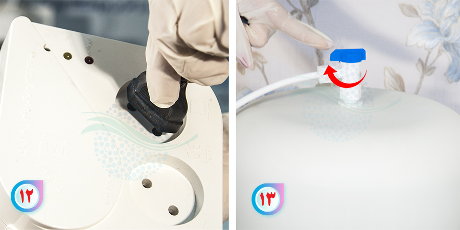Ball valae And Water Purifier Inlet Hoseکلید برق و شیر مخزن دستگاه اسمز معکوس