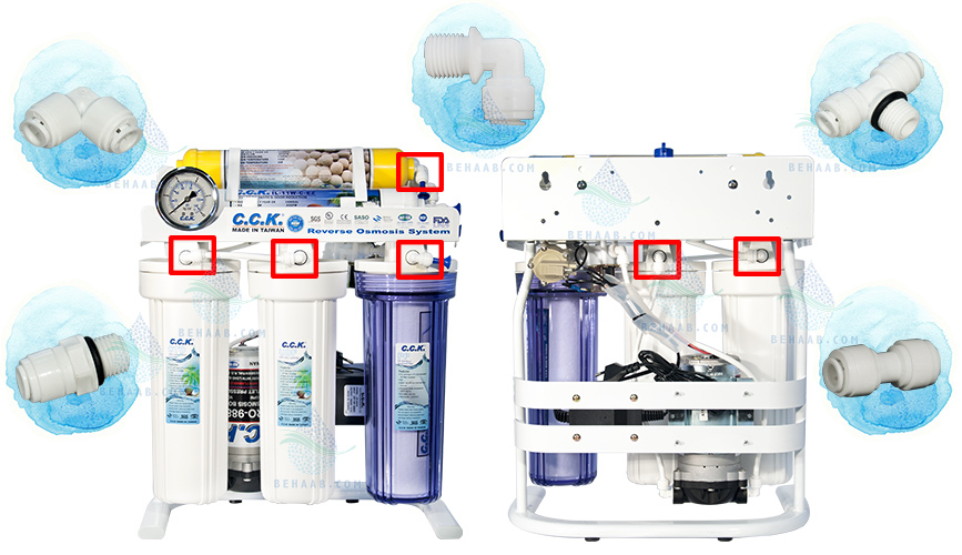 Water Purifier Fitting اتصالات دستگاه تصفیه آب