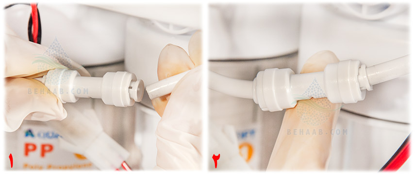 Replacing the Auto Shutoff With a Solenoid Valve on Reverse Osmosis Water Purification  آموزش نصب و تعویض چهارراهی تصفیه آب با شیر برقی تصفیه آب