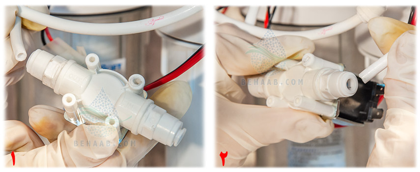 Replacing the Auto Shutoff With a Solenoid Valve on Reverse Osmosis Water Purification  آموزش نصب شیر برقی تصفیه آب