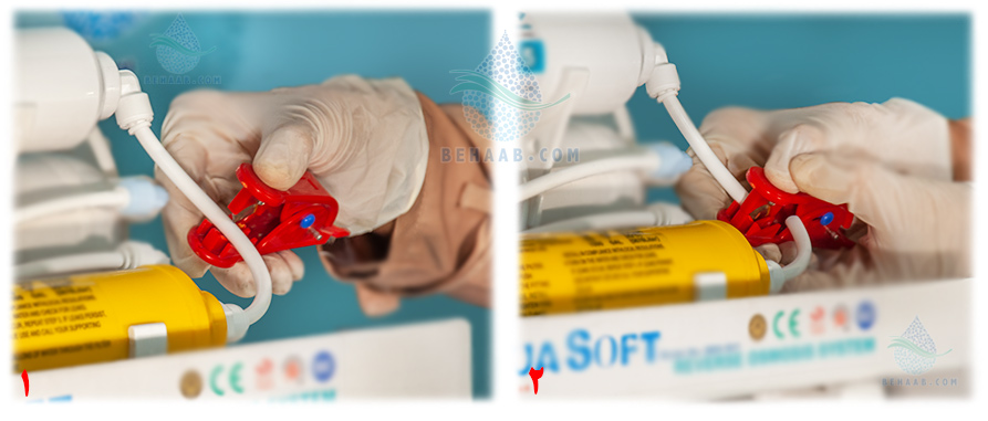 Cutting Tubing RO Water Purification برش شلنگ دستگاه تصفیه آب خانگی اسمز معکوس