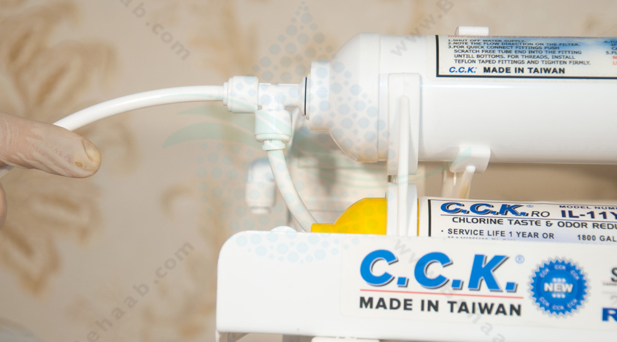روش نصب دستگاه تصفیه آب خانگی 6 مرحله ای سی سی کا reverse osmosis system installation