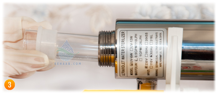 آموزش تعویض فیلتر uv دستگاه تصفیه آب  How to Change the Filters and Lamp in reverse osmosis water purification system