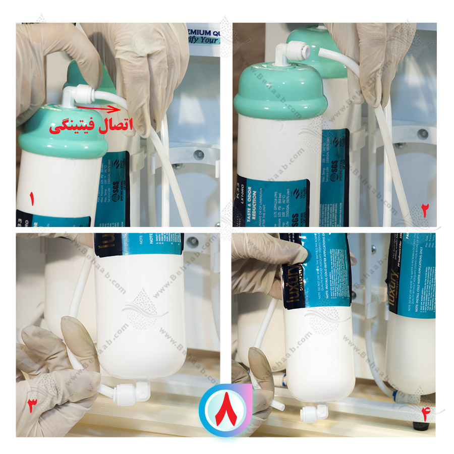 Granular activated carbon water filter نحوه تعویض فیلتر کربن مرحله دوم تصفیه آب