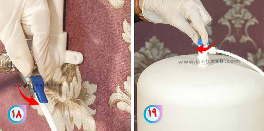 Home Tank And Ball valae آب ورودی و مخزن تصفیه آب