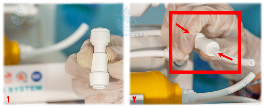 RO Fitting Check Valve – Straight رابط شلنگ یکطرفه دستگاه تصفیه آب