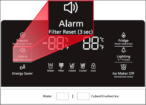 How To Reset your Refrigerator Filter Indicator Light نحوه ریست کردن چراغ روشن فیلتر یخچال های ساید
