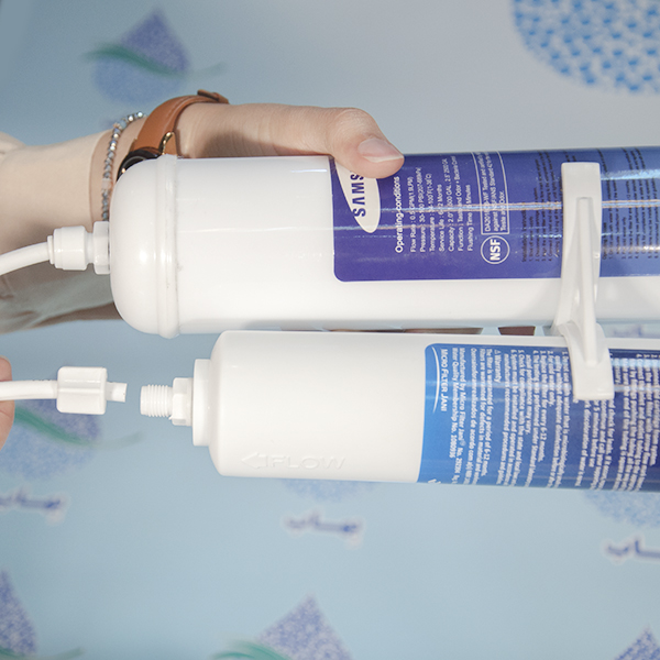 How to Install 2 Stage Samsung External Refrigerator Water Filter تعویض فیلتر پشت یخچال  سامسونگ