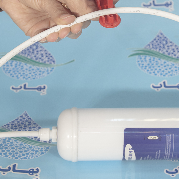  How to Install  2 Stage Samsung External Refrigerator Water Filter نحوه نصب فیلتر آب دو مرحله بیرونی یخچال ساید سامسونگ