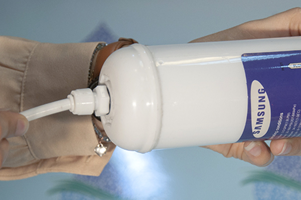 How To Install External Samsung Refrigerator Water Filter آموزش تعویض فیلتر تصفیه آب یخچال سامسونگ
