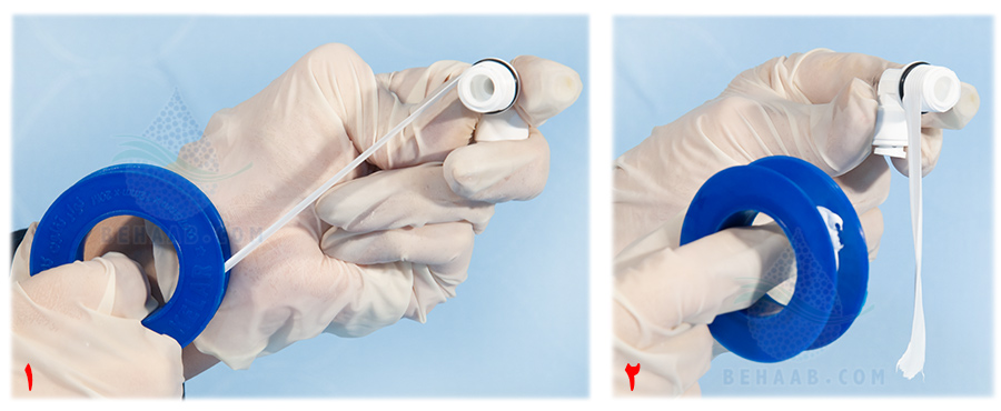How to use Teflon Tape For Ro Purifier روش نوار تفلون زدن در دستگاه تصفیه آب